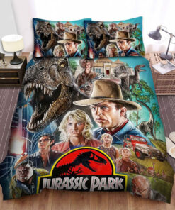 Jurassic Park Movie Poster Ix Bed Sheets Duvet Cover Bedding Sets