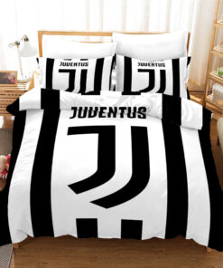 Juventus Soccer Club 3d Logo Duvet Cover Bedding Set