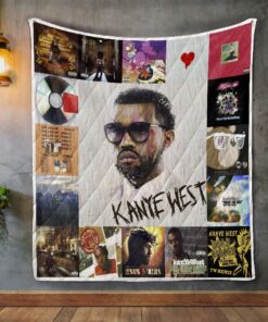 Kanye West Album Covers Quilt Blanket