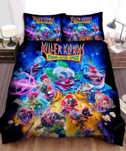 Killer Klowns From Outer Space Movie Poster Iv Photo Bed Sheets Duvet Cover Bedding Sets