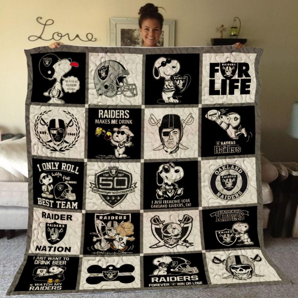 Las Vegas Raiders 02 Quilt Blanket