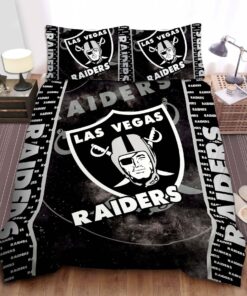Las Vegas Raiders Bedding Set Custom Name Las Vegas Raiders Duvet Covers
