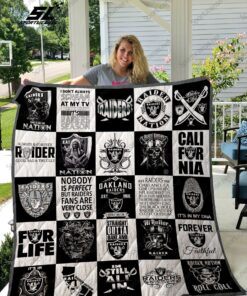 Las Vegas Raiders Quilt Blanket 02