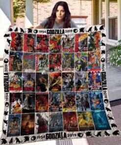 Ll Godzilla 1954-2019 Quilt Blanket