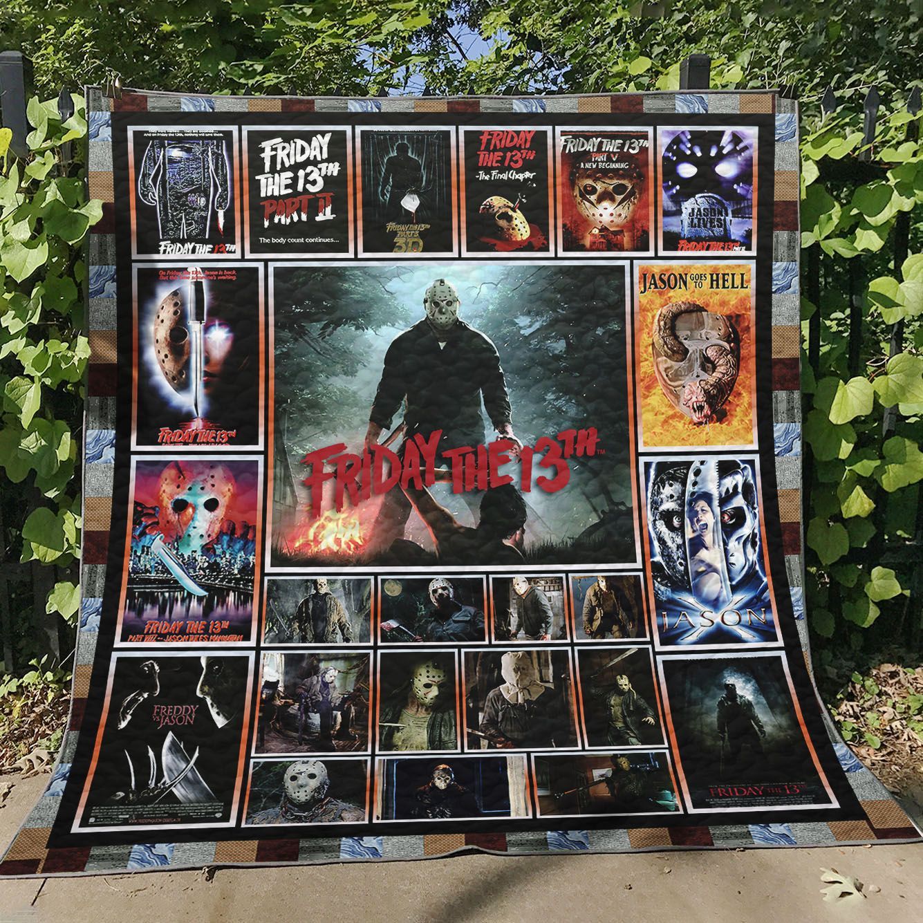 Ll Jason Voorhees -friday The 13th Quilt Blanket
