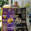 Lsu Tigers New Orleans Saints Quilt Blanket