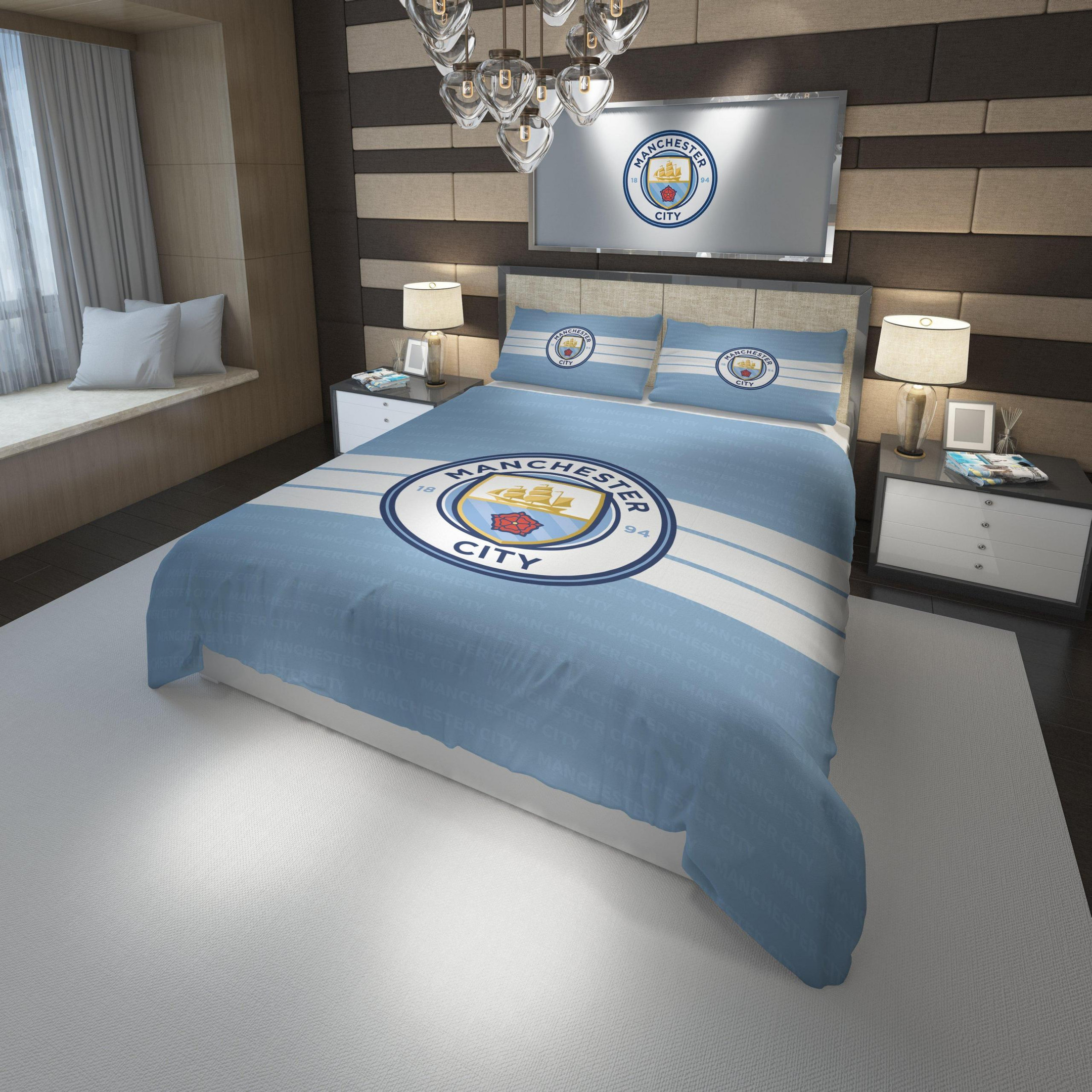 Manchester City Fc Football Club Bedding Set Duvet Cover