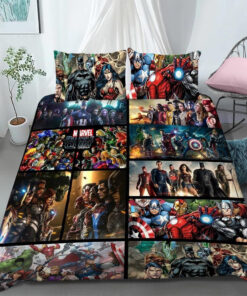 Marvel And Dc Bedding Set V2