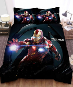 Marvel Iron Man In Damaged Suit Bed Sheets Duvet Cover Bedding Sets