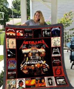 Metallica No Life Till Leather Quilt Blanket Great Customized Gifts For Birthday Christmas Thanksgiving Perfect Gifts For Metallica Lover
