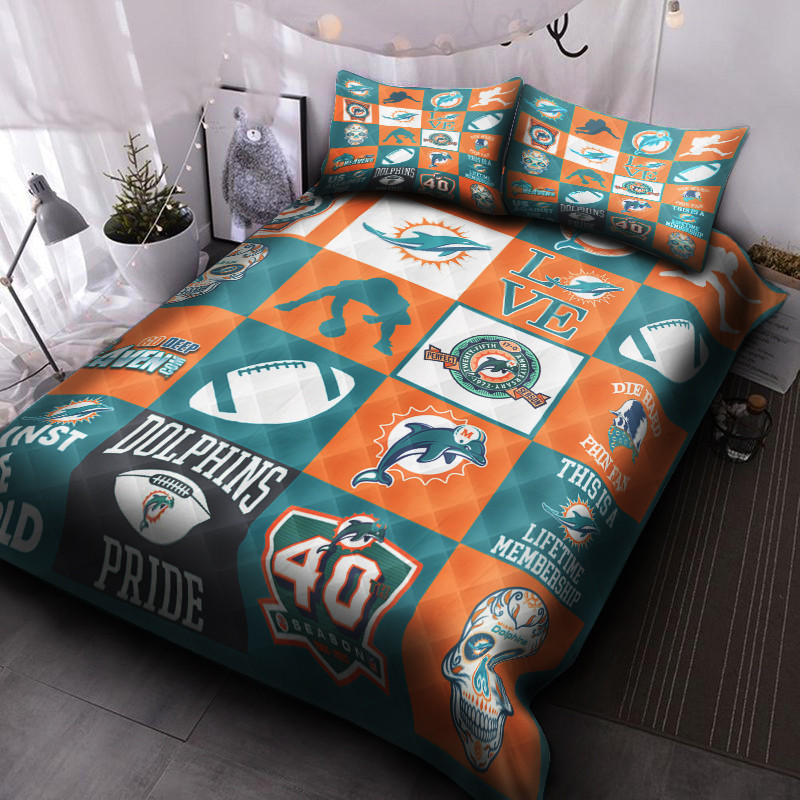 Miami Dolphins Bedding Set