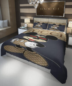 Mickey Mouse Italian Luxury Brand Inspired 3d Customized Bedding Sets Duvet Coverbedlinen Bed Set