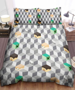 Minecraft Organic Bedding Set Duvet Cover & Pillow Cases 02