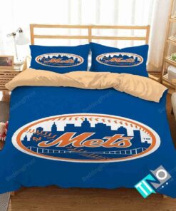 Mlb New York Mets 1 Logo 3d Duvet Cover Bedding Sets