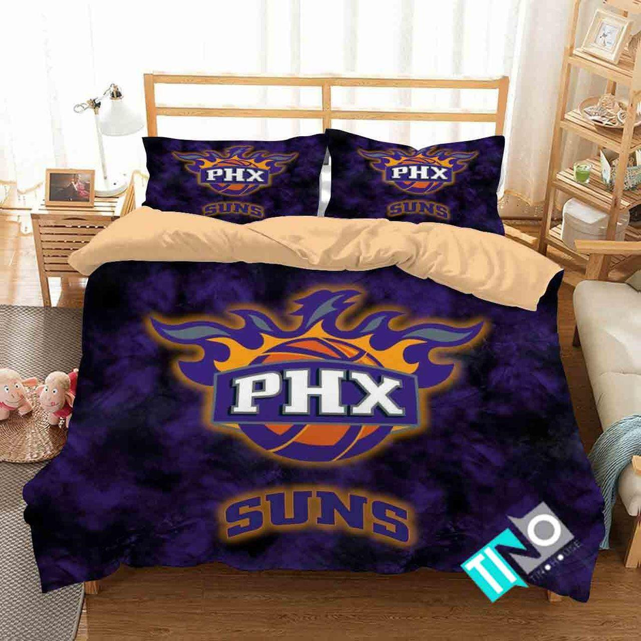 Nba Phoenix Suns 1 Logo 3d Personalized Customized Beddingsets Duvet Cover Bedroom Set Bedset Bedlinen V