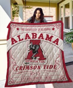 Ncaa Alabama Crimson Tide Quilt Blanket 722