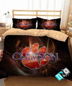 Ncaa Clemson Tigers 3 Logo N 3d Personalized Customizedbedding Sets Duvet Cover Bedroom Set Bedset Bedlinen