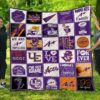 Ncaa Evansville Purple Aces Quilt Blanket 1605