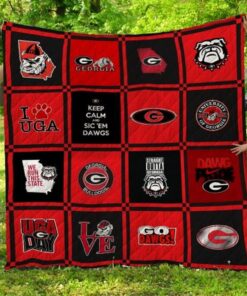 Ncaa Georgia Bulldogs Quilt Blanket 856