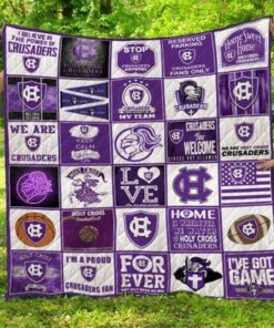 Ncaa Holy Cross Crusaders Quilt Blanket 1554
