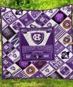 Ncaa Holy Cross Crusaders Quilt Blanket 1556