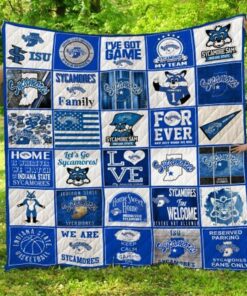 Ncaa Indiana State Sycamores Quilt Blanket 1386