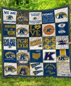 Ncaa Kent State Golden Flashes Quilt Blanket 1343