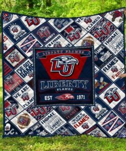 Ncaa Liberty Flames Quilt Blanket 1187