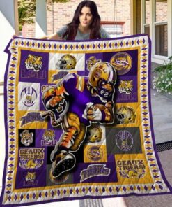 Ncaa Lsu Tigers Quilt Blanket 934