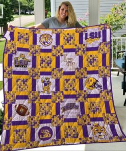 Ncaa Lsu Tigers Quilt Blanket 943