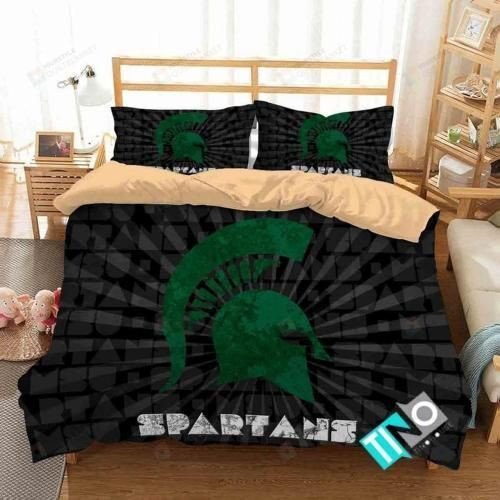 Ncaa Michigan State Spartans Logo 3d Printed Bedding Set