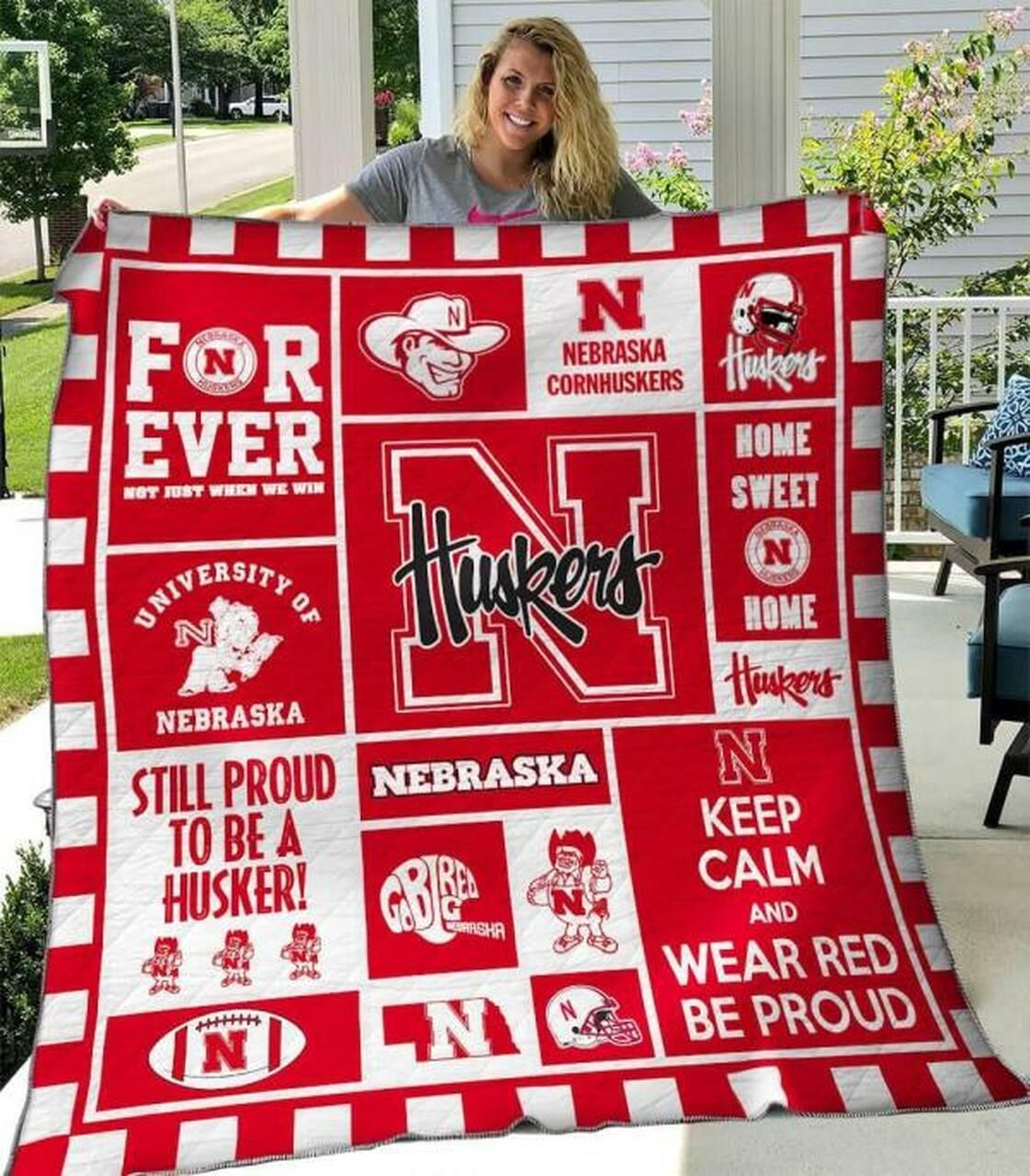 Ncaa Nebraska Cornhuskers Quilt Blanket 497