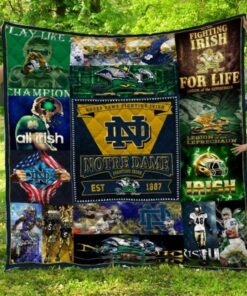 Ncaa Notre Dame Fighting Irish Quilt Blanket 215