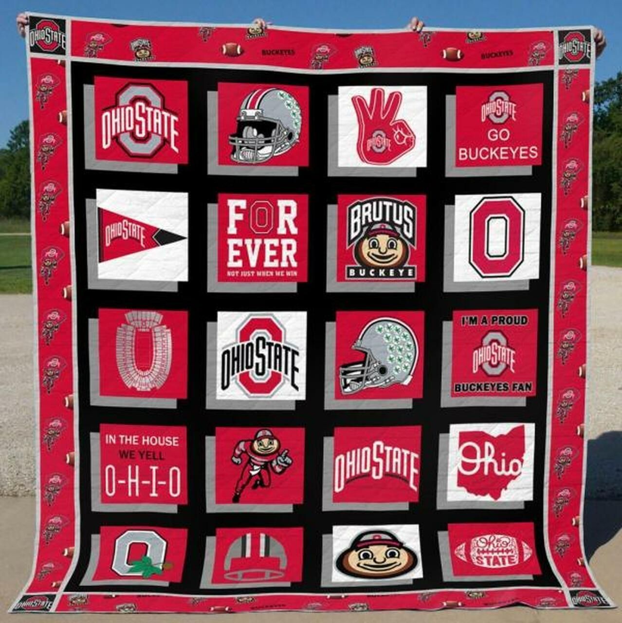 Ncaa Ohio State Buckeyes Quilt Blanket 511