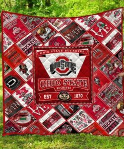 Ncaa Ohio State Buckeyes Quilt Blanket 518