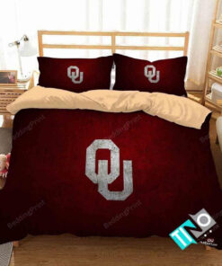Ncaa Oklahoma Sooners 1 Logo N 3d Duvet Cover Bedding Sets