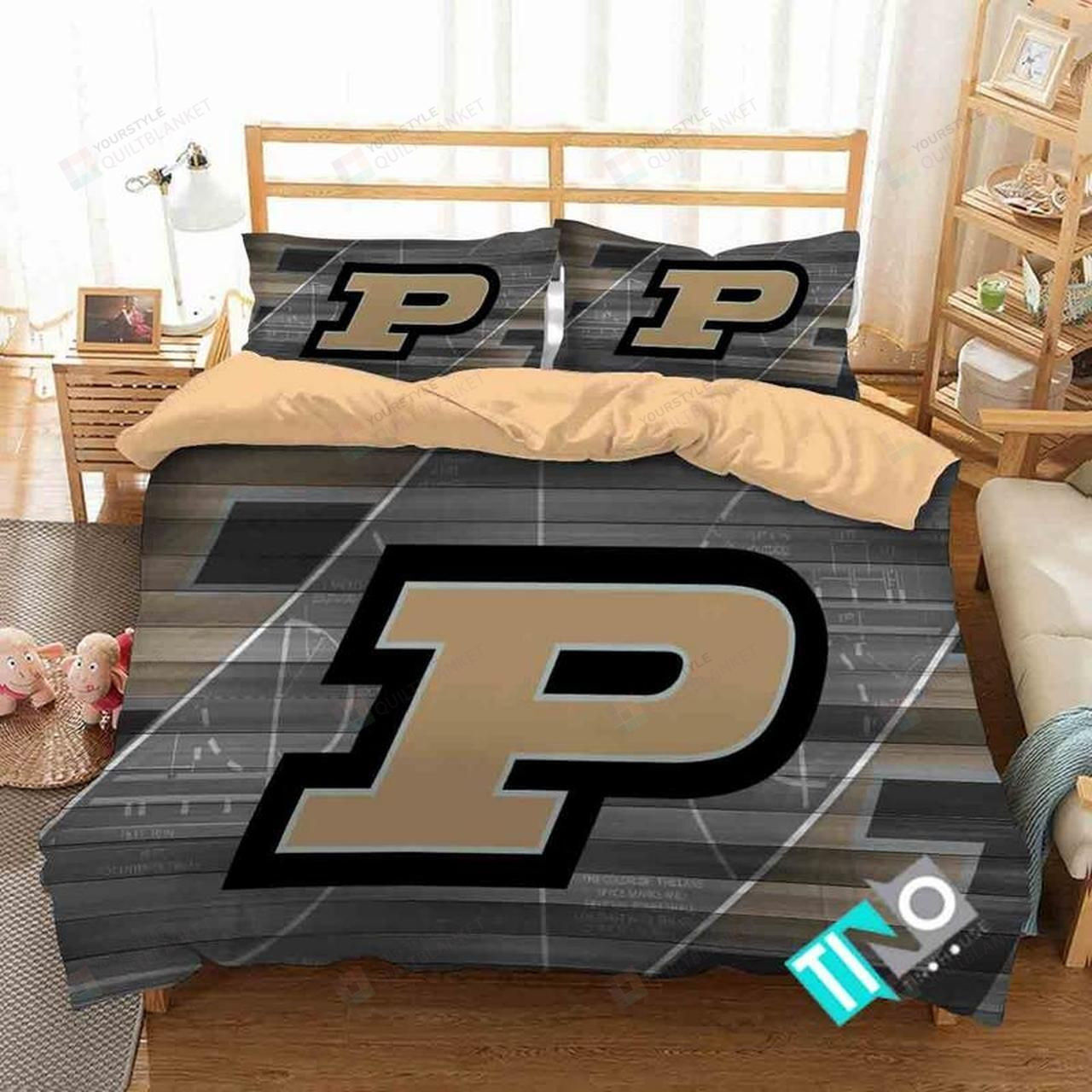 Ncaa Purdue Boilermakers 1 Logo N 3d Duvet Cover Bedding Sets