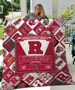 Ncaa Rutgers Scarlet Knights Quilt Blanket 564