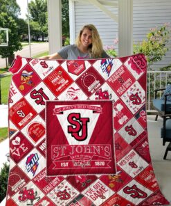 Ncaa St Johns Red Storm Quilt Blanket 1234
