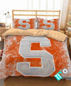Ncaa Syracuse Orange Logo 3d Printed Bedding Set (duvet Cover & Pillow Cases)