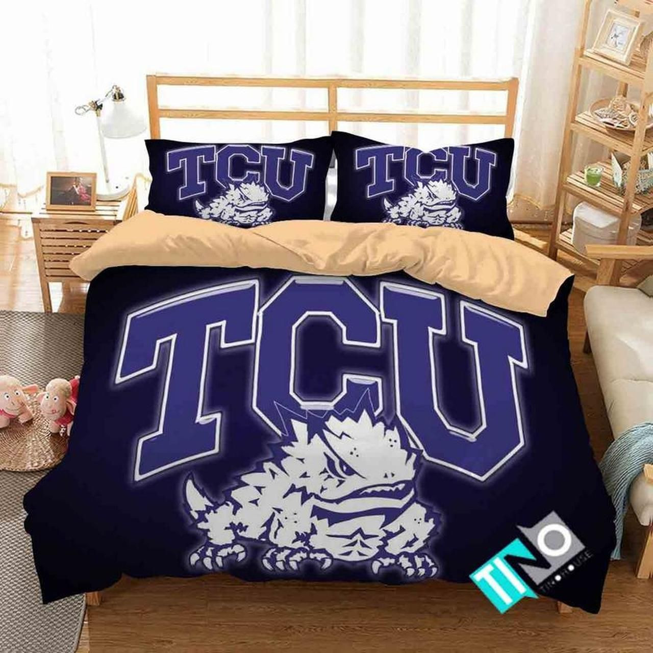 Ncaa Tcu Horned Frogs 1 Logo N 3d Personalized Customizedbedding Sets Duvet Cover Bedroom Set Bedset Bedlinen