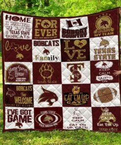 Ncaa Texas State Bobcats Quilt Blanket 1487