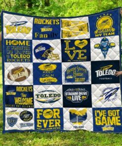 Ncaa Toledo Rockets Quilt Blanket 1367