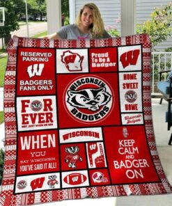 Ncaa Wisconsin Badgers Quilt Blanket 568