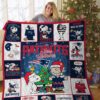 New England Patriots Snoopy Quilt Blanket Ver 1