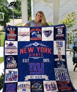 New York Giants Quilt Blanket Ver 17