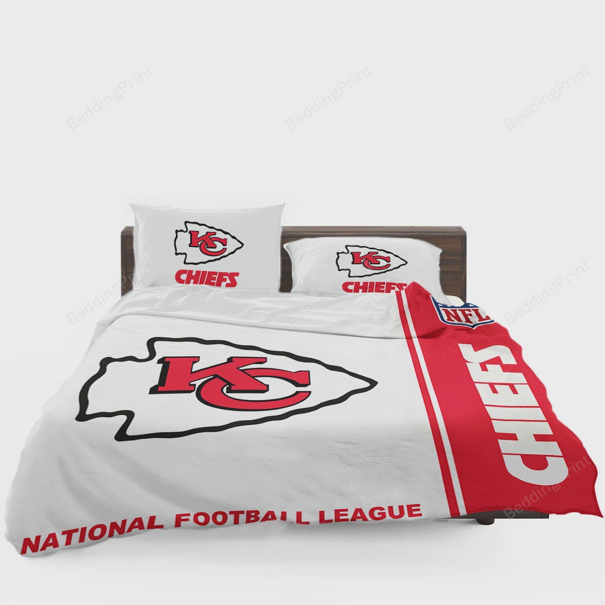 Nfl Kansas City Chiefs Nfl Team Duvet Cover Quilt Cover Pillowcase Bedding Set