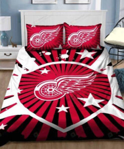 Nhl Detroit Red Wings Ice Hockey Team Duvet Cover Bedding Set