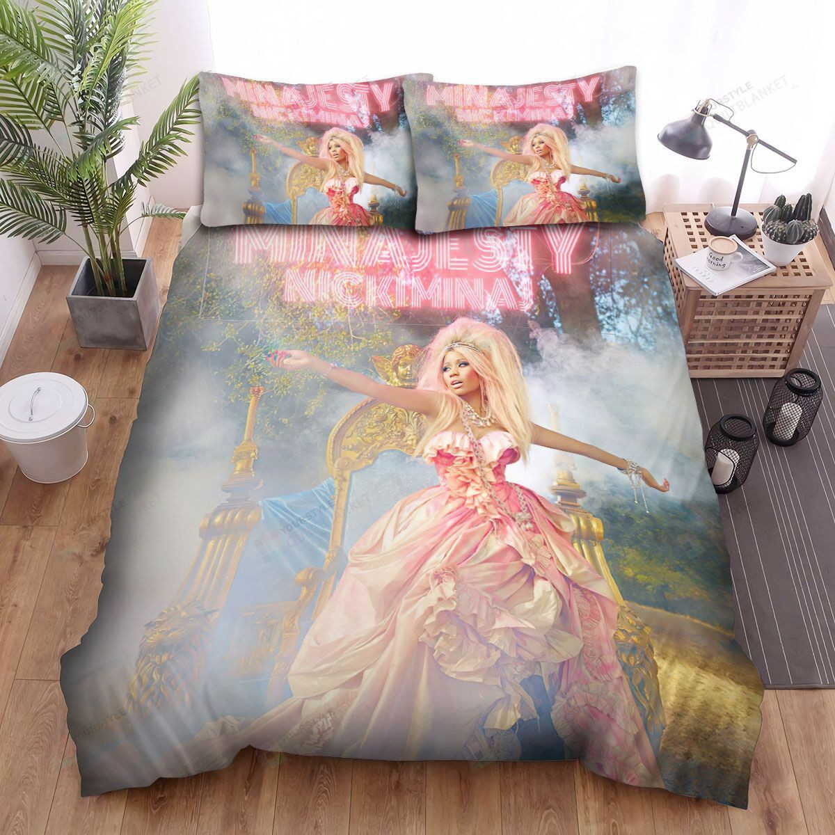 Nicki Minaj Minajesty Album Bed Sheets Spread Comforter Duvet Cover Bedding Sets