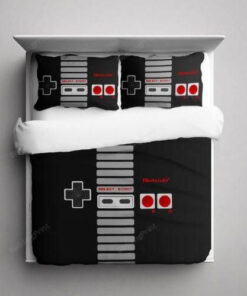 Nintendo Nes Controller Illustration Duvet Cover Bedding Set